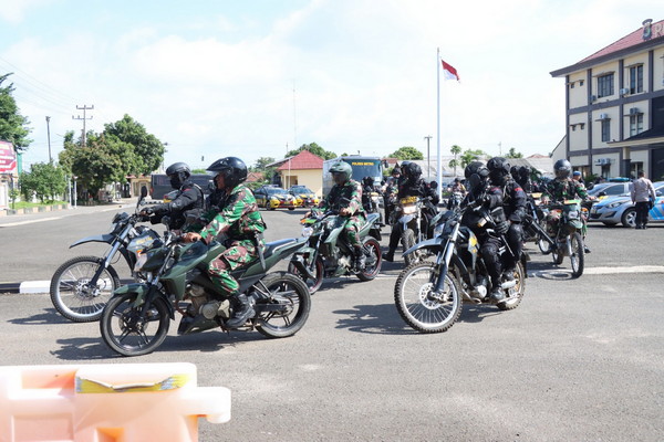 Polres Metro Gelar Patroli Gabungan Dalam Rangka Cipta Kondisi Pada