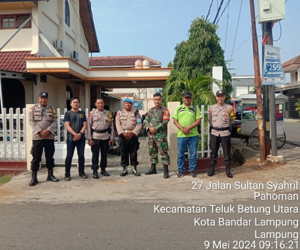 Peringati Kenaikan Isa Al Masih Ratusan Polisi Di Bandar Lampung