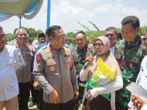 Polda Lampung Kick Off Penyaluran Beras Serentak, Jamin Keterjangkauan Pangan