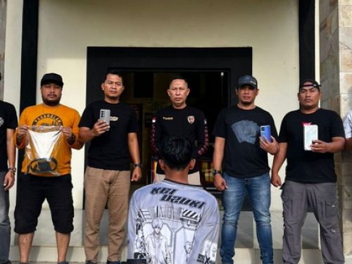 Polsek Kota Agung Tangkap Pencuri 3 HP di Kota Agung Timur
