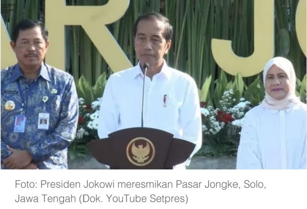 Jokowi Kaget Pasar Jongke Solo Usai Direhabilitasi: Mall Aja Kalah