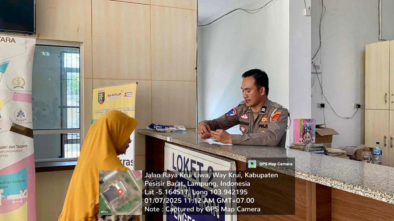 Polres Pesisir Barat Berikan Pelayanan Terkait Perpanjangan STNK Dan SIM