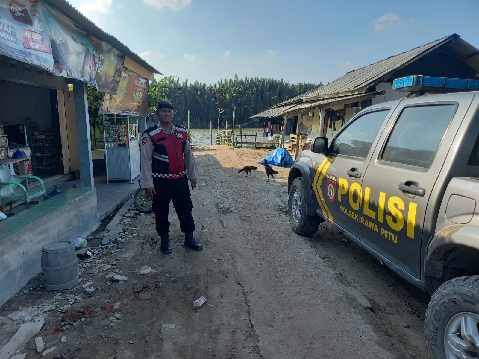 Polsek Rawa Pitu Optimalkan Patroli di Dermaga Penyeberangan, Ini Tujuannya