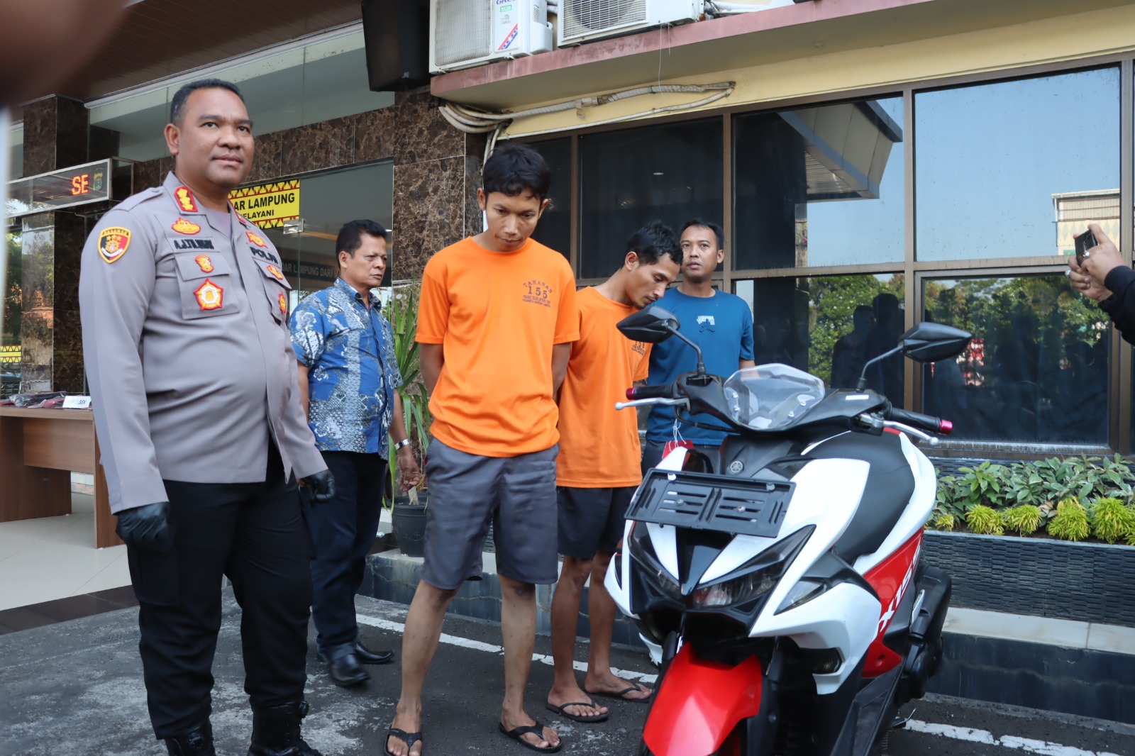 Motor Tergadai, Dua Pria di Bandar Lampung Nekat Curi Motor Milik Tetangga