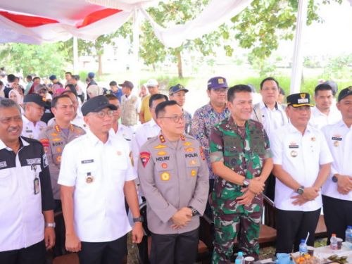 Kapolda Lampung Hadiri Gerak Tanam Raya Padi Serentak, Dukung Ketahanan Pangan Nasional