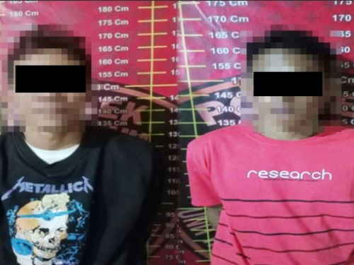 Dua Pelaku Curat Spesialis Bongkar Warung Ditangkap Polsek Penawartama