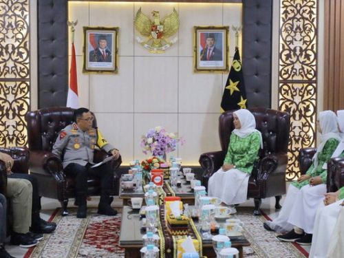 Kapolda Lampung Terima Audiensi PW Fatayat NU Provinsi Lampung, Bahas Sinergi Perempuan dan Keamanan