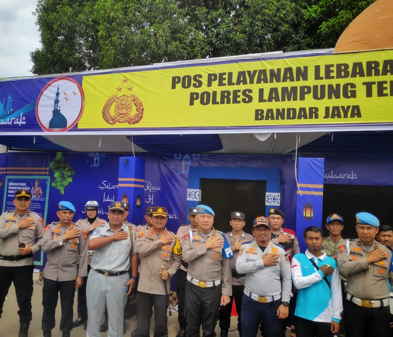 Ops Ketupat Krakatau 2024 Kapolres Lampung Tengah Dampingi Div Propam