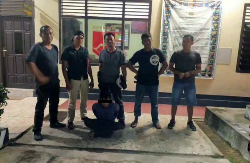 Pelaku Curat HP Ditangkap Di Kebun Karet Oleh Tekab 308 Polsek Seputih Surabaya Lampung Tengah