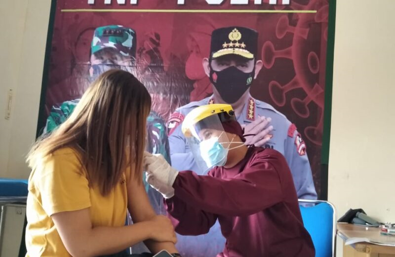 Hari Ini Buka Gerai Vaksin Ke Dua Di Poliklinik Polres Lampung Tengah.
