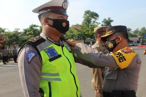 Polres Tulangbawang Barat Gelar Apel Kesiapan Ops Patuh Krakatau 2021