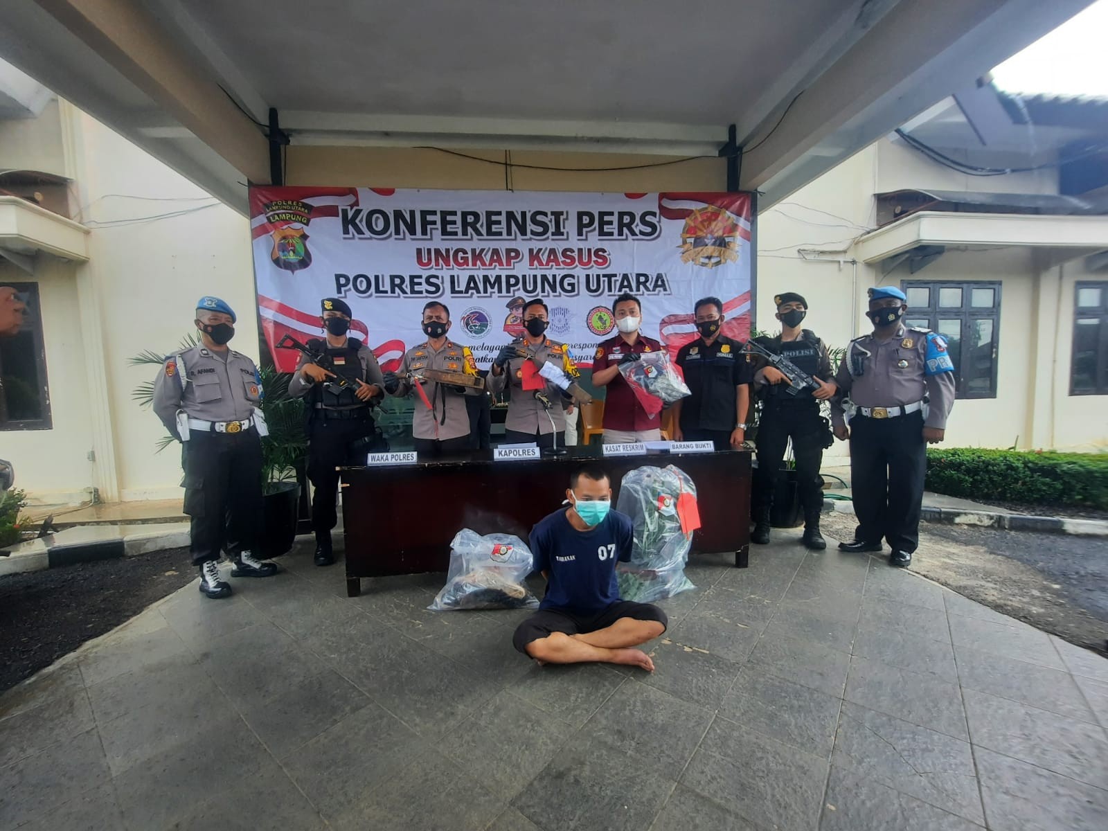 \"Tempo waktu enam jam\" Pelaku ANIRAT sadis berhasil di ringkus Tim Serigala Utara Polres Lampung U