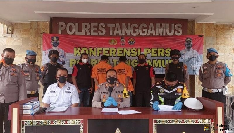 Polres Tanggamus Tangkap 2 Tersangka Curat, Amankan 14 Sepeda Motor dan Rilis 9 Kendaraan Tilang