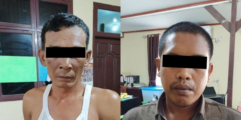 Dua Pelaku Curat Sawit Ditangkap Tekab 308 Polres Lampung Tengah