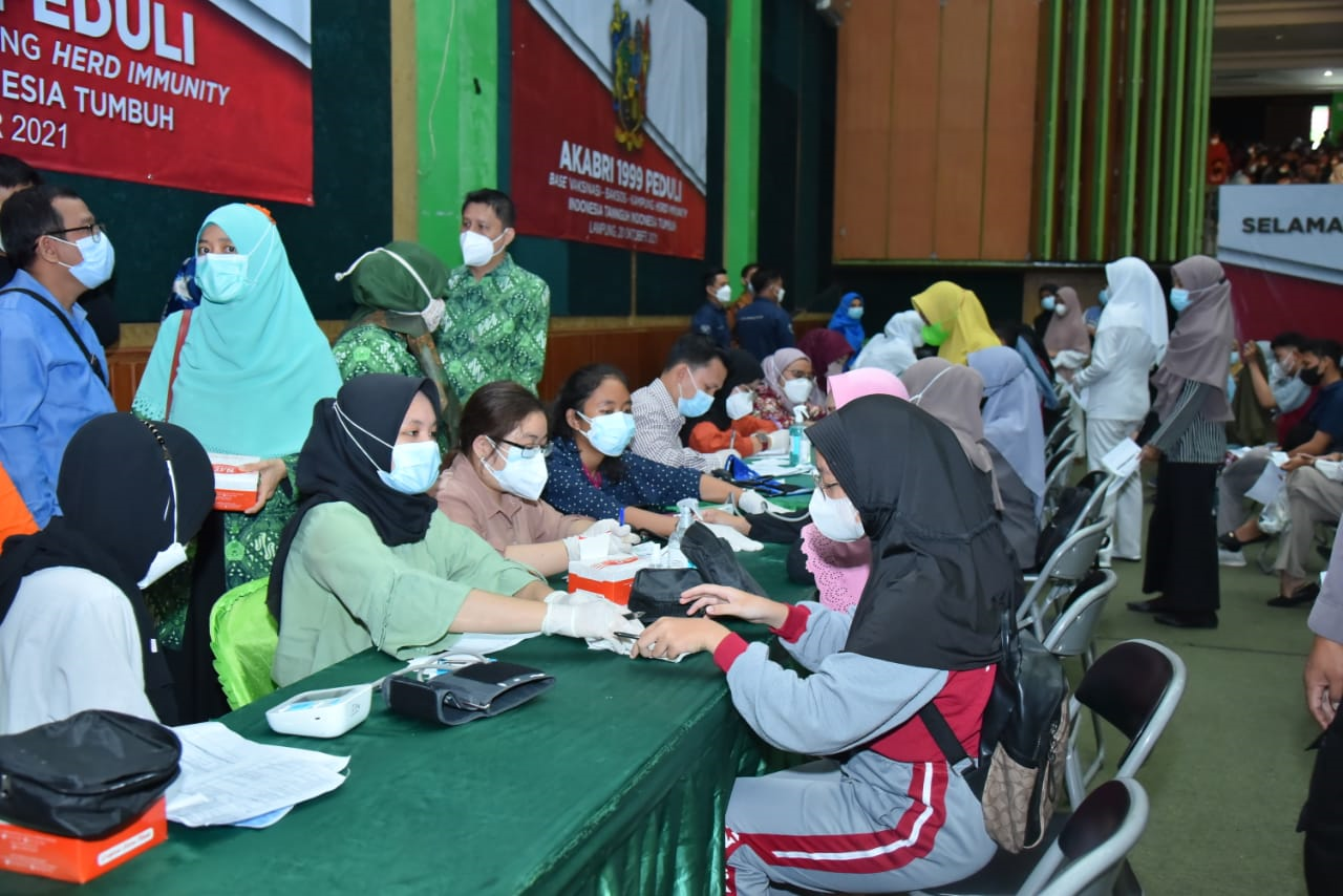 Tembus 51.444 dosis vaksinasi Kombes Pandra  Polda Lampung Semakin optimis herd immunity dapat terbe