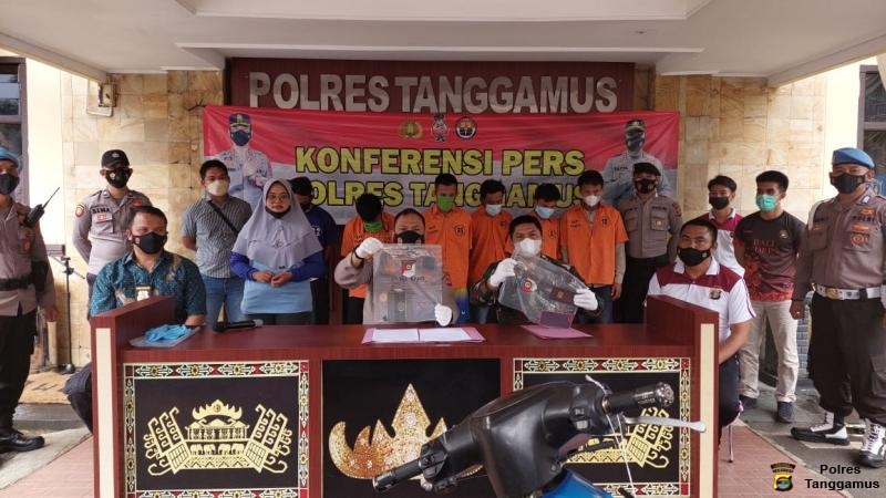 Kapolres Rilis Tiga Pengungkapan Kasus 3C oleh Polres Tanggamus dan Jajarannya