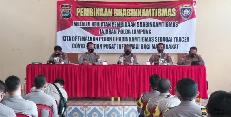 Ditbinmas Polda Lampung Berikan Pembinaan Bhabinkamtibmas Polres Tanggamus
