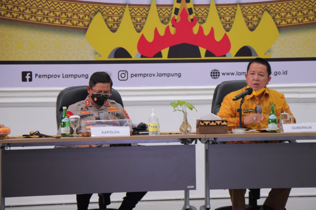 Kapolda Lampung Rapat Evaluasi Percepatan Vaksinasi Covid-19