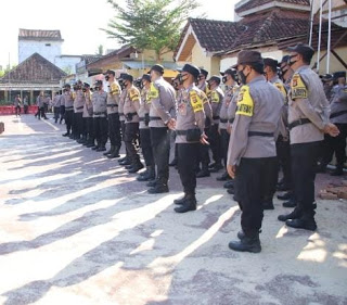 Polres Prengsewu Melaksanakan  Persiapan Pengamanan Kunjungan Mentri BUMN