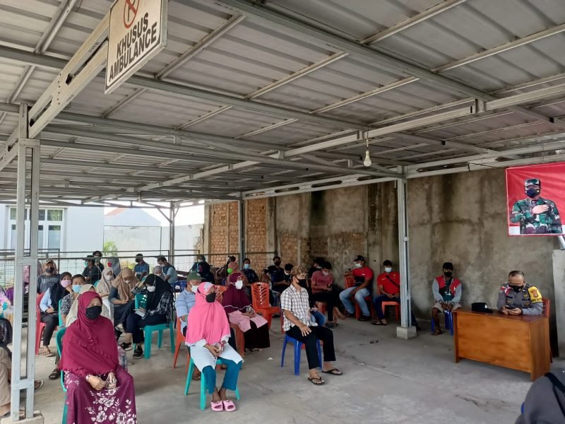 Polres Berkerja Sama Dengan Dinkes kab Tubaba Gelar Gerai Vaksin
