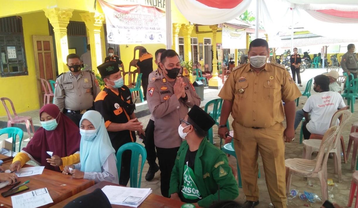 Polres Lampung Tengah Lanjutkan Program Gerai Vaksin Presisi Pada Sembilan Titik Lokasi