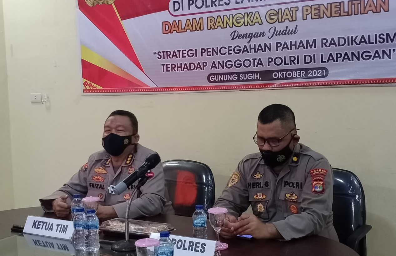 Tim STIK Lemdiklat Polri Lakukan Penelitian di Polres Lampung Tengah