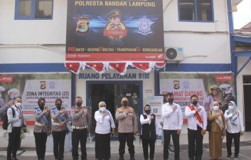 Polresta Bandar Lampung Menerima Kunjungan Tim RBP KEMENPANRB
