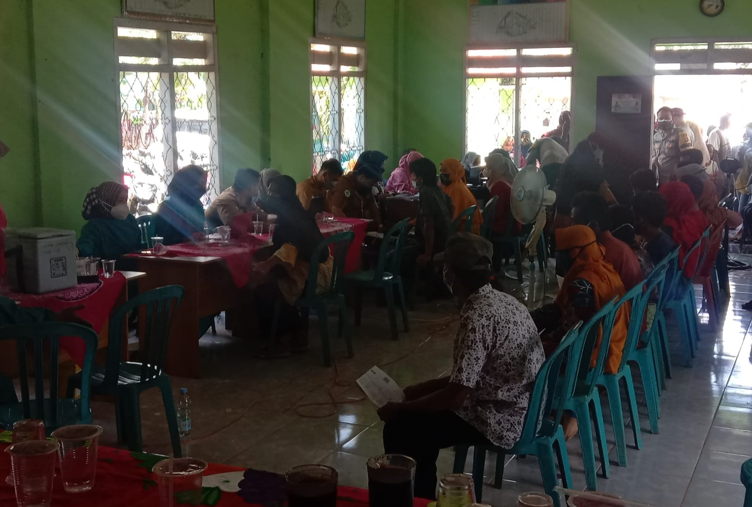 Polres Pringsewu Gelar Vaksinasi Di Pekon Neglasari Kecamatan Pagelaran Utara