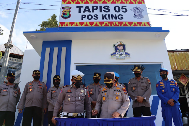 Kapolresta Bandar Lampung Resmikan Pos Polisi \"Tapis\" Tanjung Karang Pusat