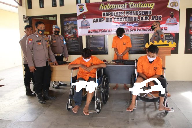Tiga Pembobol Konter di Pringsewu Diringkus Polisi