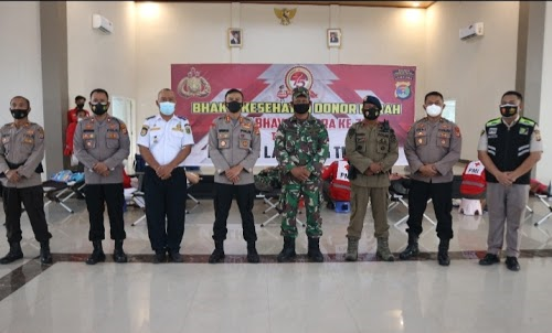 Jelang Hari Bhayangkara Ke 75, Polres Bersama PMI Gelar Donor Darah