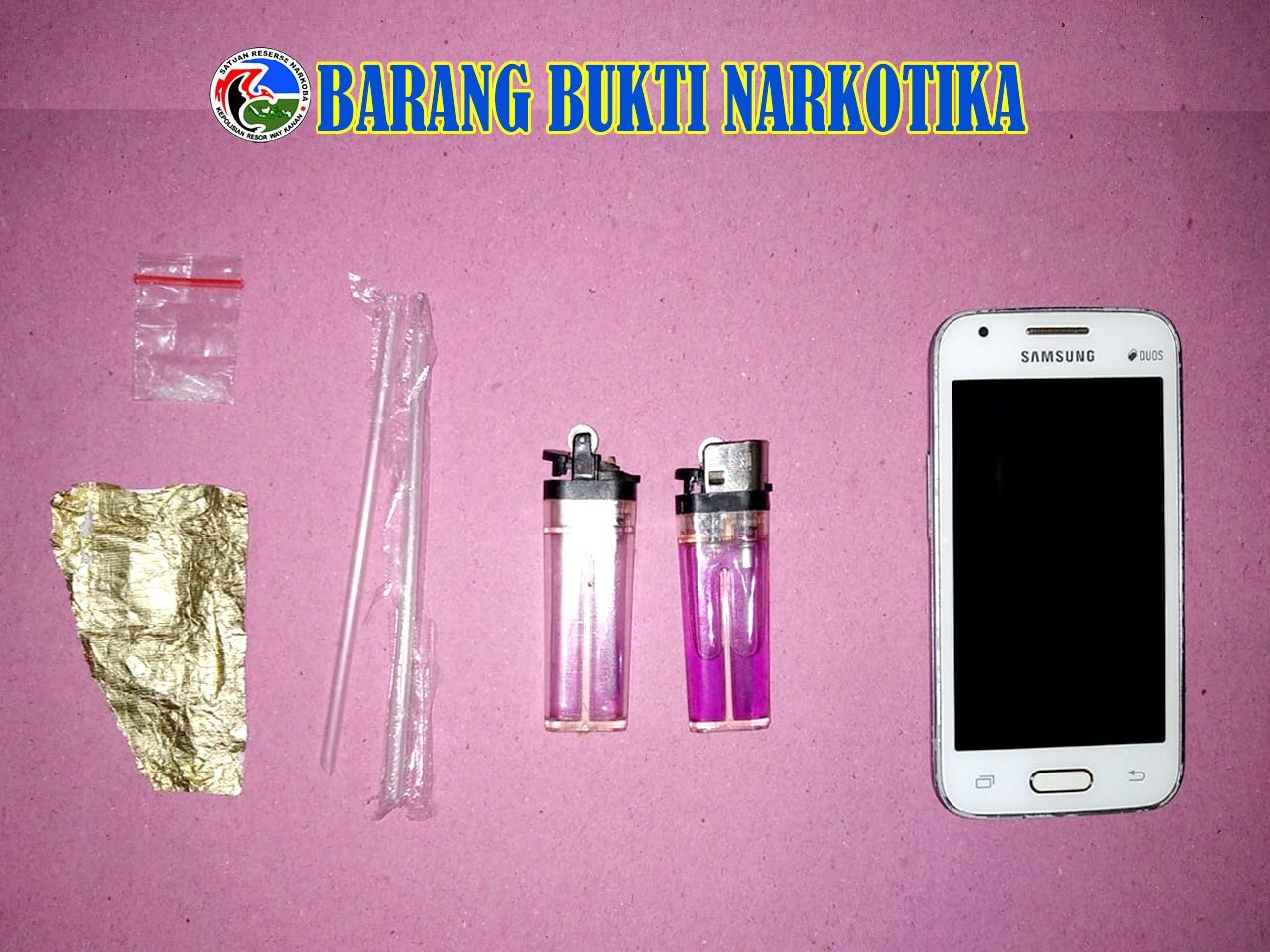 Satnarkoba Polres Way Kanan Bekuk Pelaku Bawa Sabu di Banjit 
