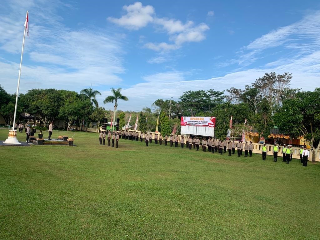 21 Personil Polres Way Kanan Naik Pangkat 