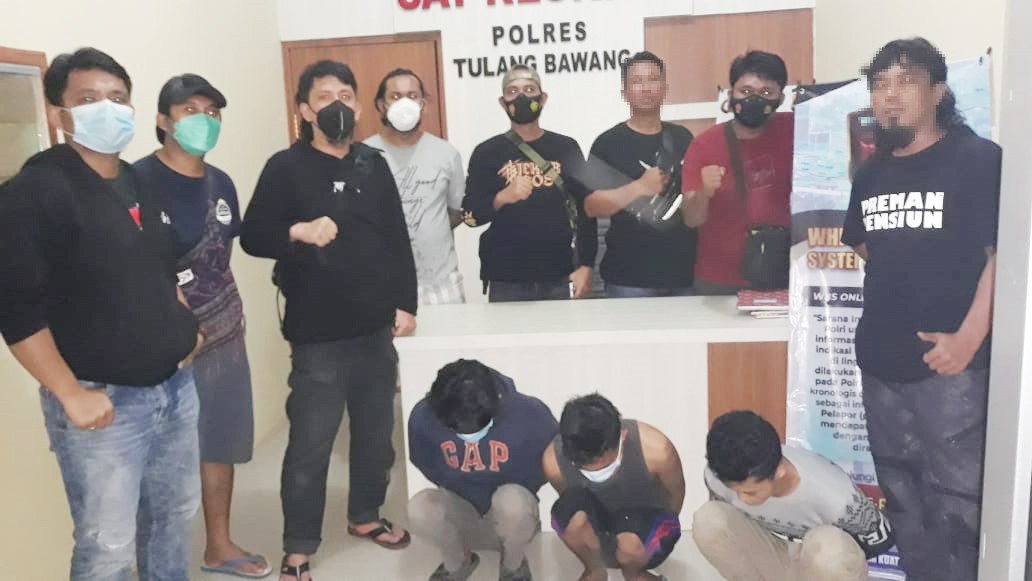 Tekab 308 Polres Tulang Bawang Tangkap Komplotan Pelaku Curas di Jalintim Astra Ksetra