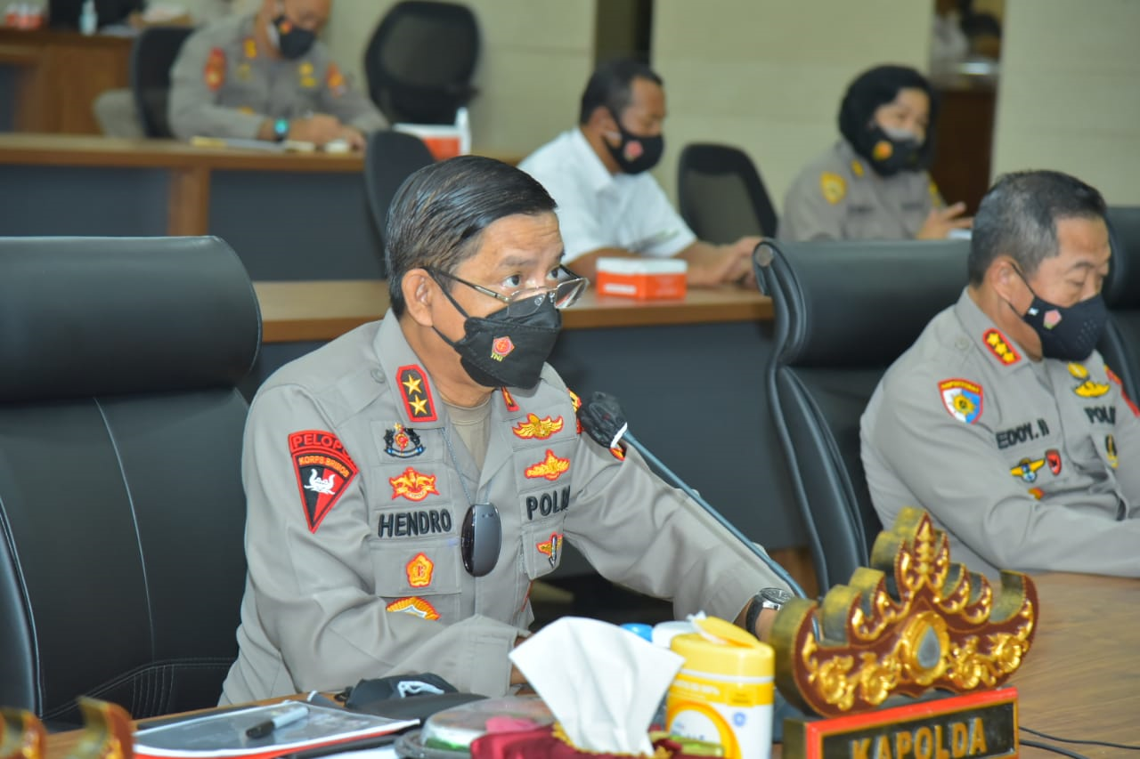 Begini Arahan Kapolda Lampung Kepada Para Kapolres Dalam Pelaksanaan PPKM