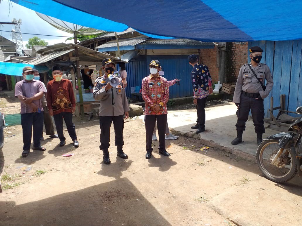 Polres Tulang Bawang dan Polsek Jajaran Secara Serentak Berikan Imbauan Prokes, Berikut Lokasinya