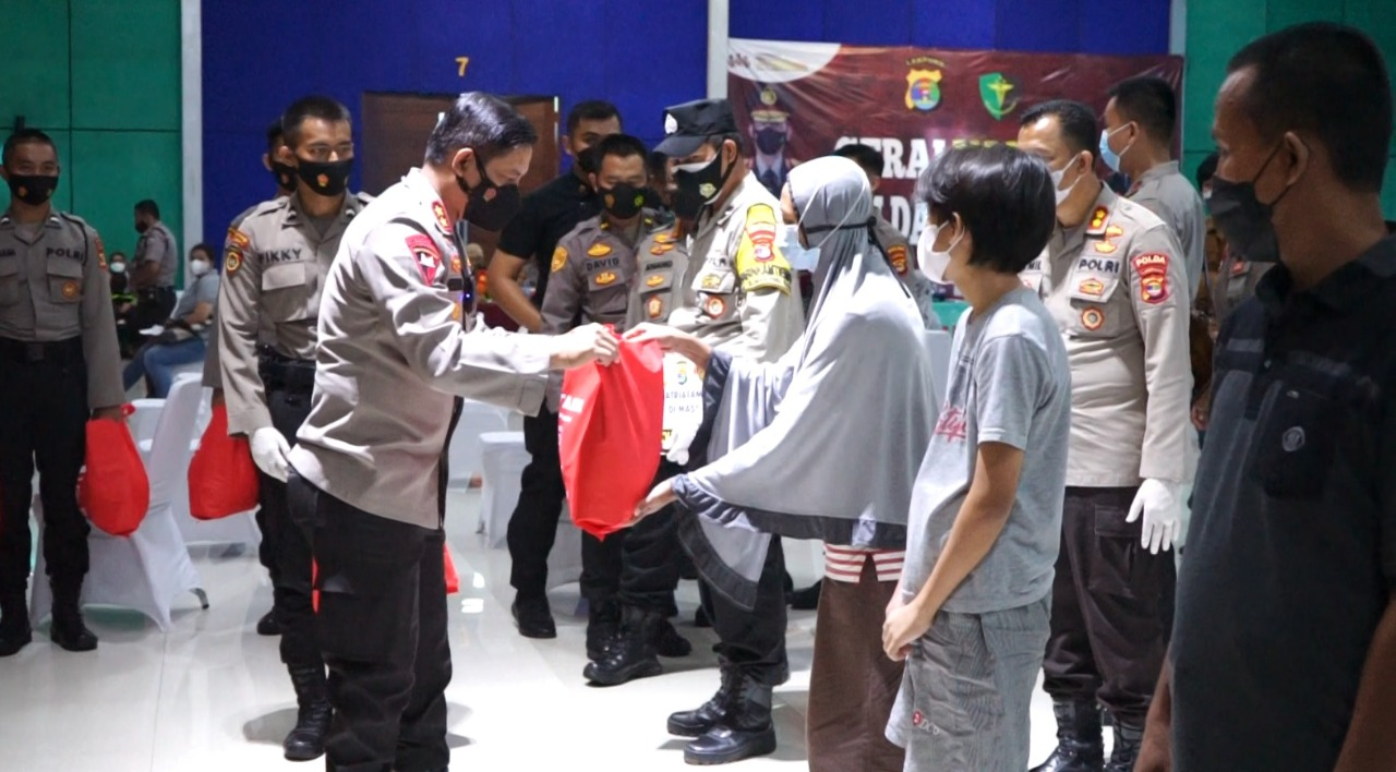 Kapolda Lampung Hadiri Kegiatan Vicon Dalam Rangka, Bakti Sosial Alumni Akpol  Tahun 1995