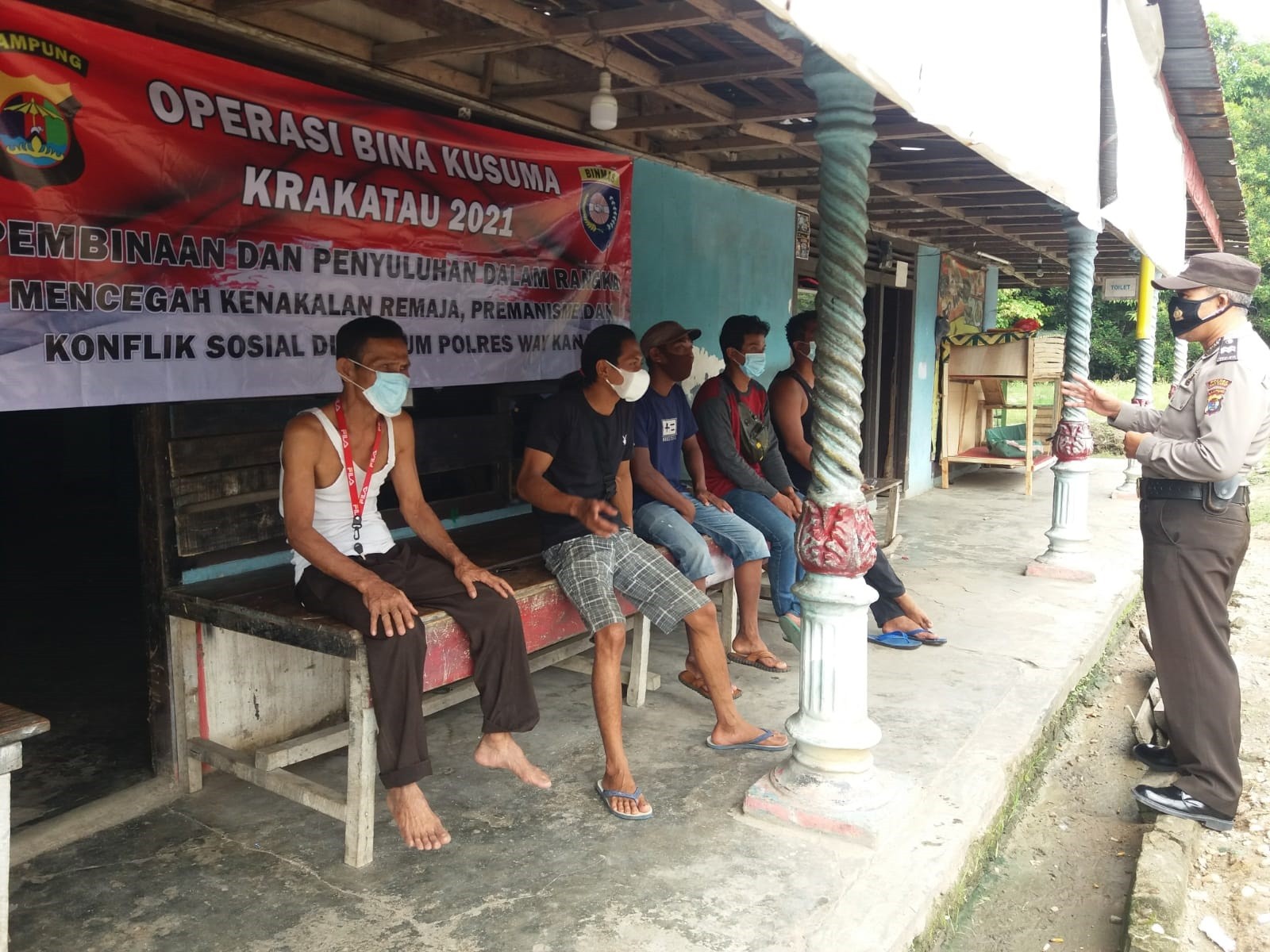 Ops Bina Kusuma Krakatau 2021, Bhabinkamtibmas Binluh Warga di Way Kanan