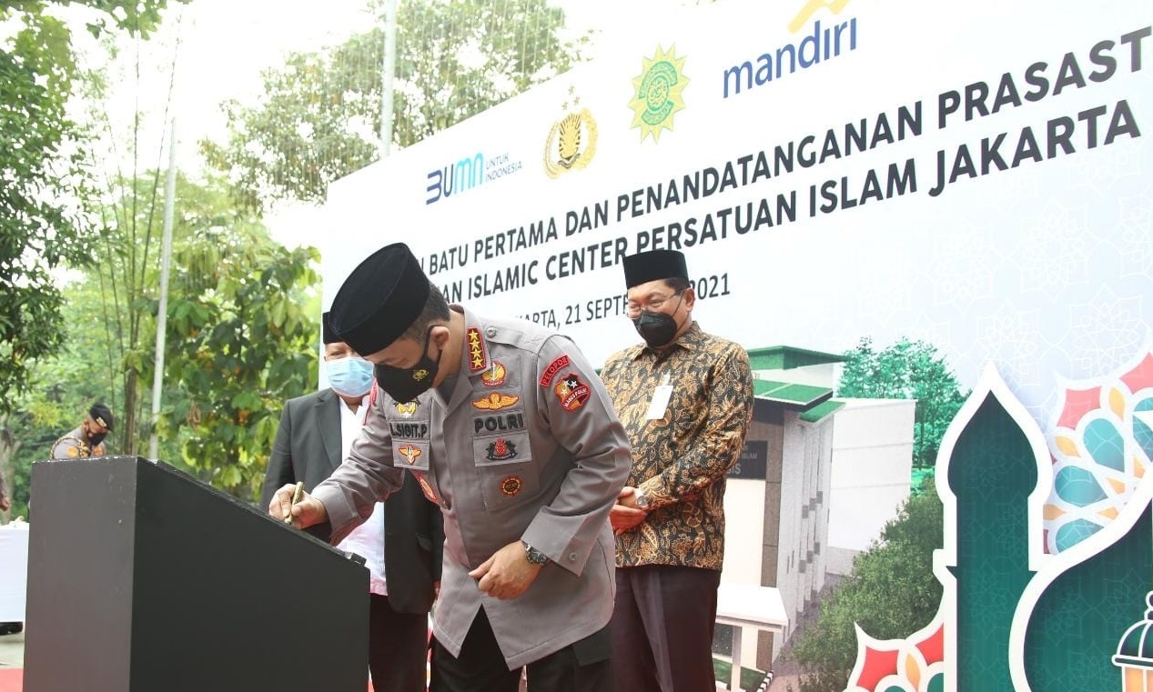 Hadiri Peletakan Batu Pertama Islamic Center PERSIS, Kapolri Yakin Hasilkan SDM Berkualitas