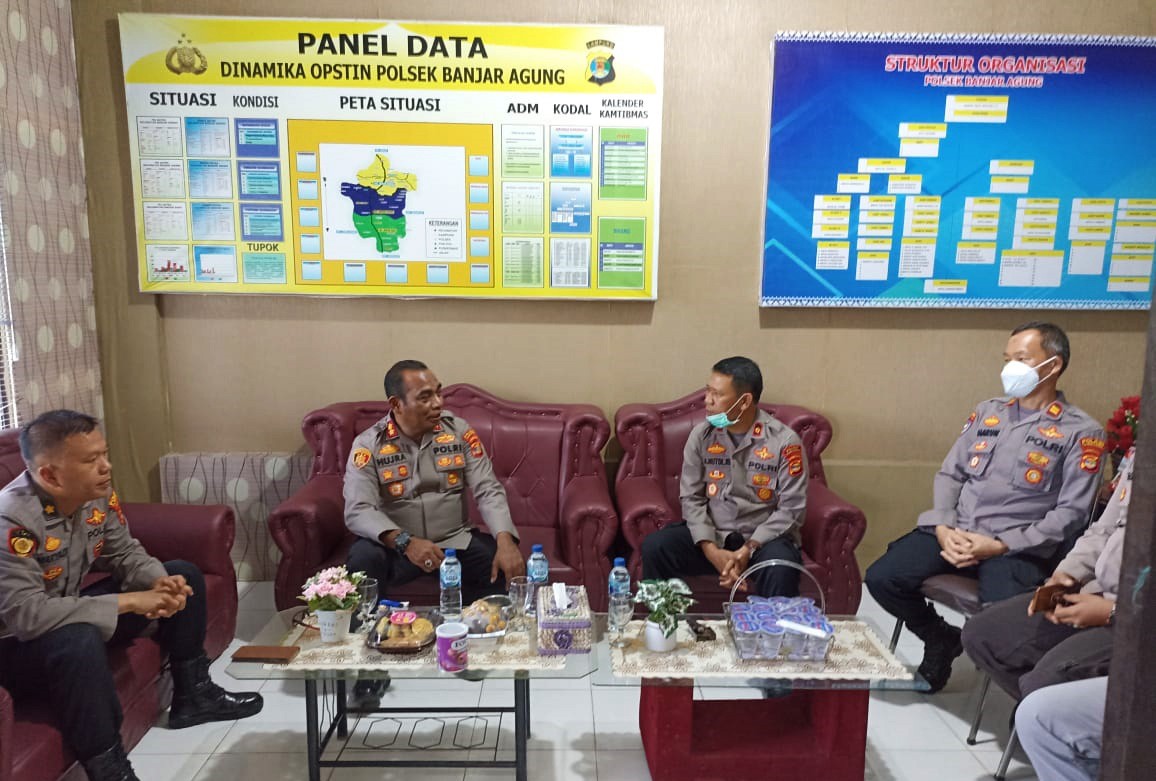 Ini Yang Disampaikan Kapolres Tulang Bawang Saat Kunker ke Mapolsek Banjar Agung