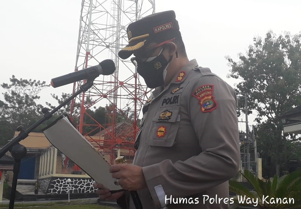 Kapolres Tekankan Personil Tidak Ada Lagi Pelanggaran dan Jadikan Polres Way Kanan Sebagai Barometer