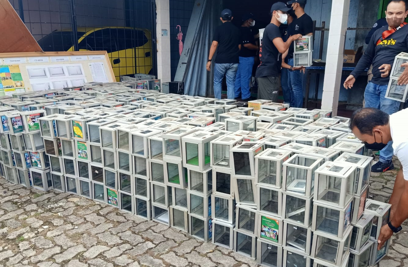 Danai Aksi Teroris,Ratusan Kotal Amal LAZ BM ABA di Lampung di Amankan Densus 88 Anti Teror