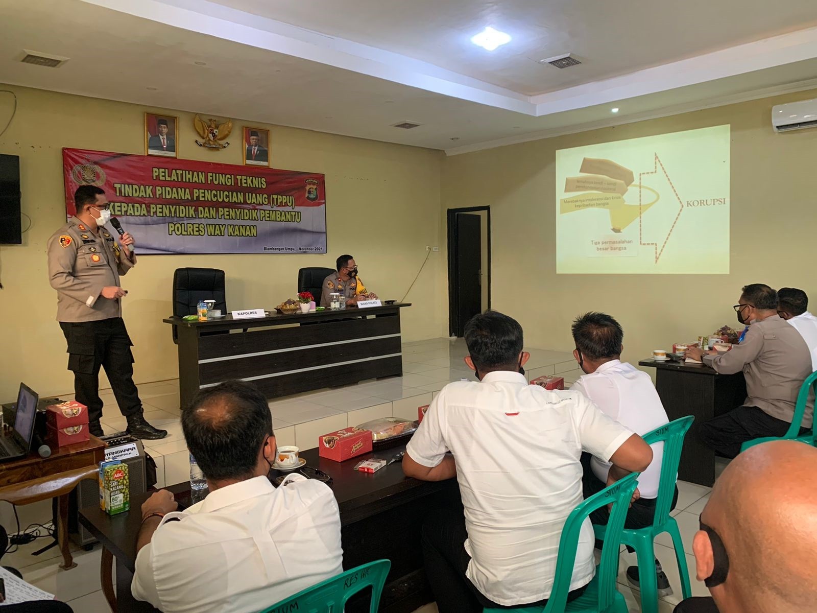 Tingkatkan Kemampuan Penegak Hukum, Kapolres Beri Pelatihan Fungsi Teknis TP Korupsi dan Pencucian U
