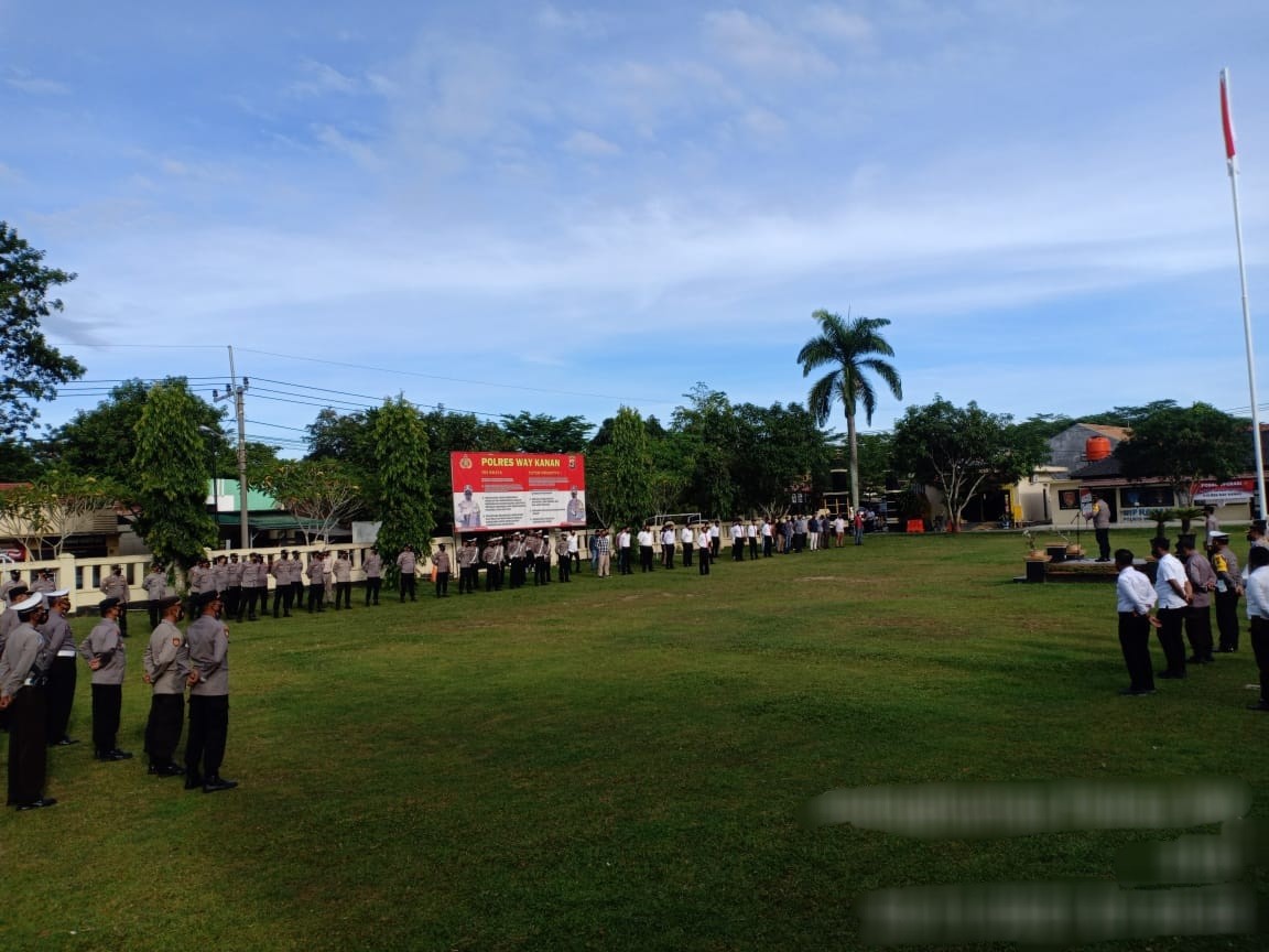 Operasi Zebra Krakatau 2021, Kapolres Way Kanan Ingin Personil Jangan Sungkan Tegur Pelanggar  Lalul