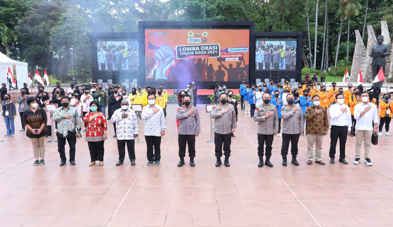 Buka Lomba Orasi, Kapolri: Komitmen Polri Junjung Tinggi HAM dan Nilai Demokrasi