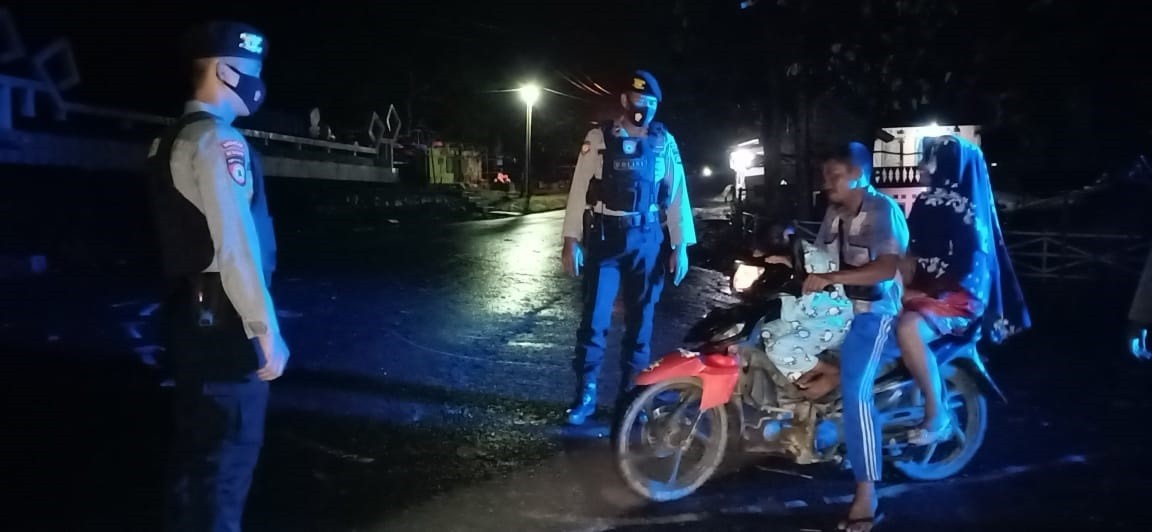Polres Way Kanan Lakukan Patroli KRYD Malam Hari di Blambangan Umpu