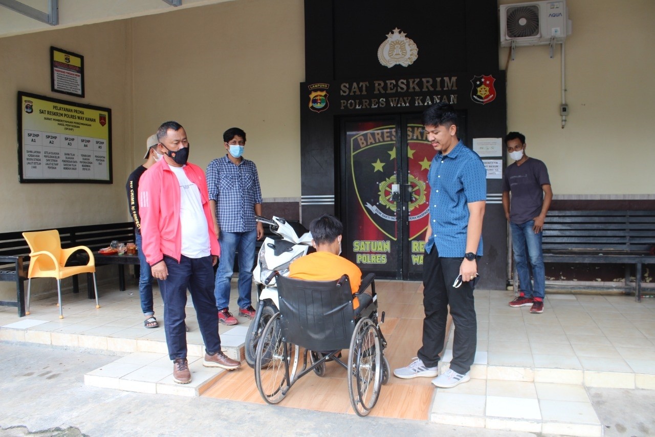 Tekab 308 Polres Way Kanan Berhasil Lumpuhkan DPO Pelaku Curas Sepeda Motor.