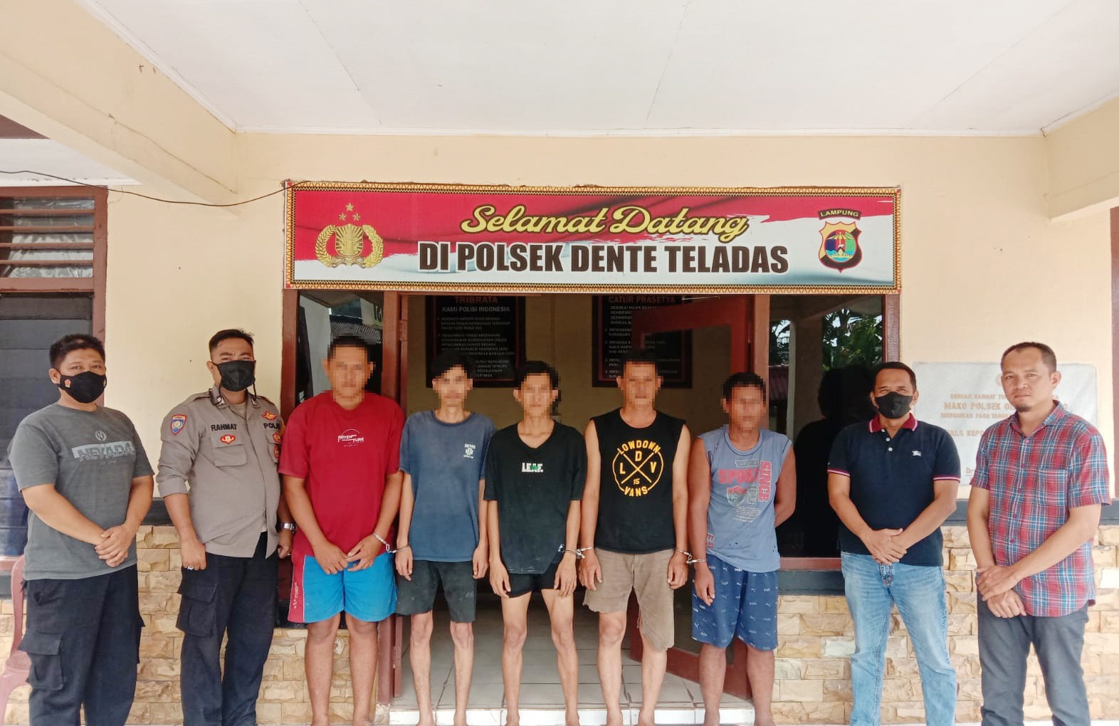 Polsek Dente Teladas Tangkap Lima Pelaku Curat di Warehouse PT ILP, Berikut Kronologinya