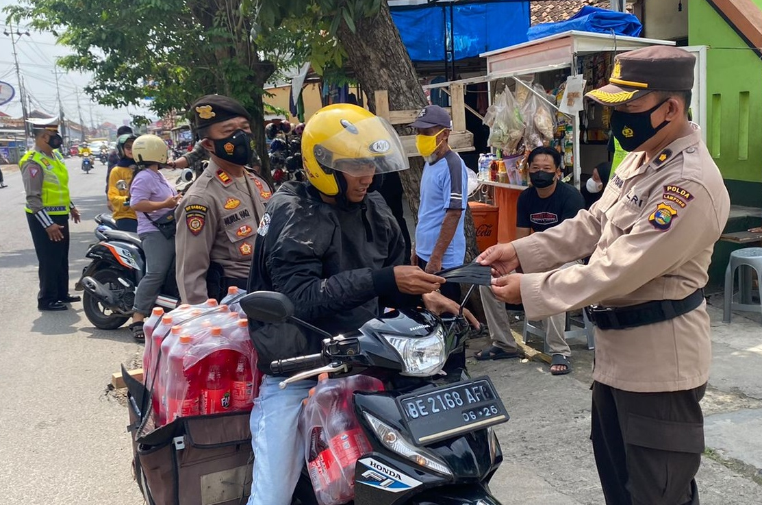 Satgas KRYD Polda Lampung Imbau Warga Patuhi Prokes 