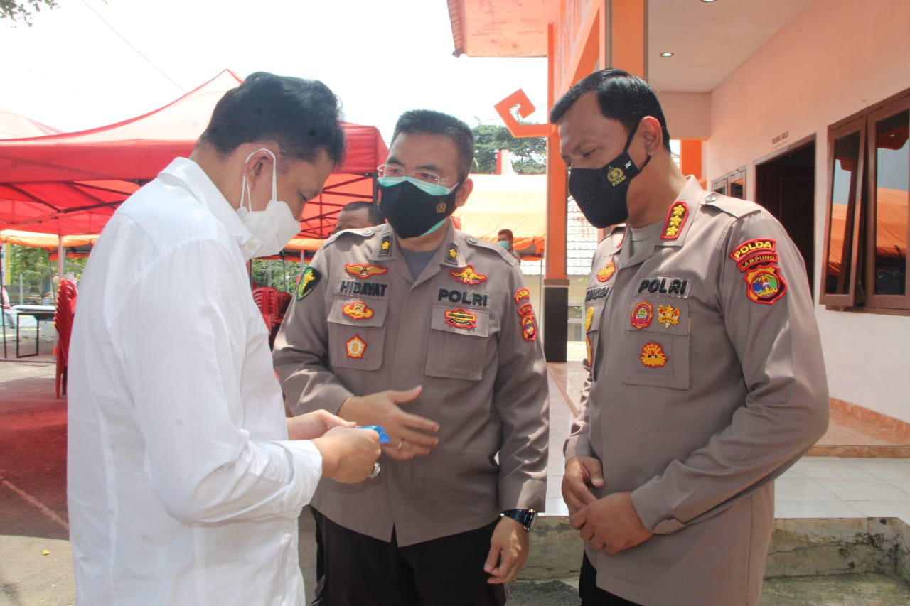 Di 54 Gerai Vaksin Presisi, Polda Lampung dan Jajaran Vaksinasi 18.416 orang